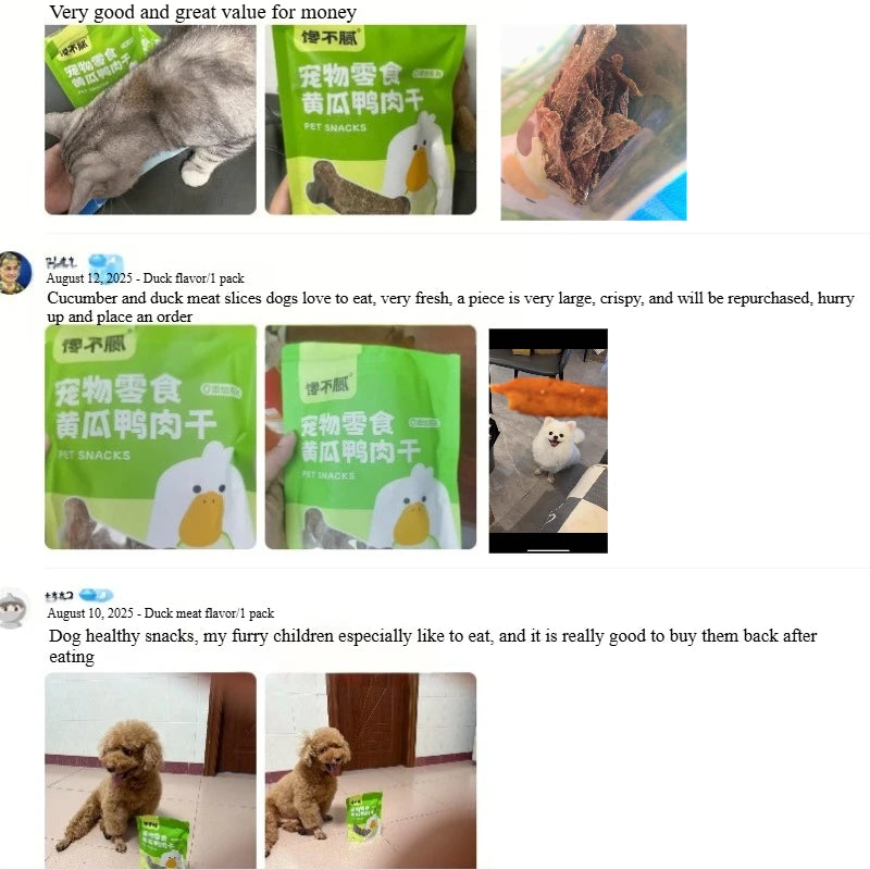 Duck & Cucumber Dog Treat Sticks