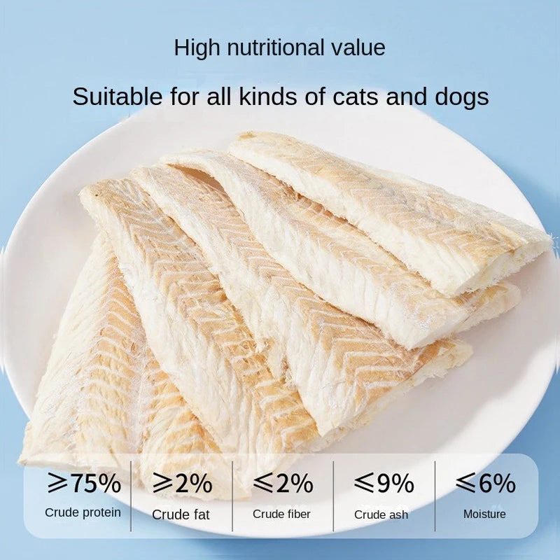 Pet cat snacks freeze-dried cod pieces nutrition fattening bag