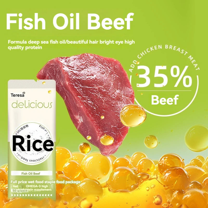 Dilisha cat food cat full price wet food staple food nutritious meal pack 50g can replace cat food fattening cheek cat strips