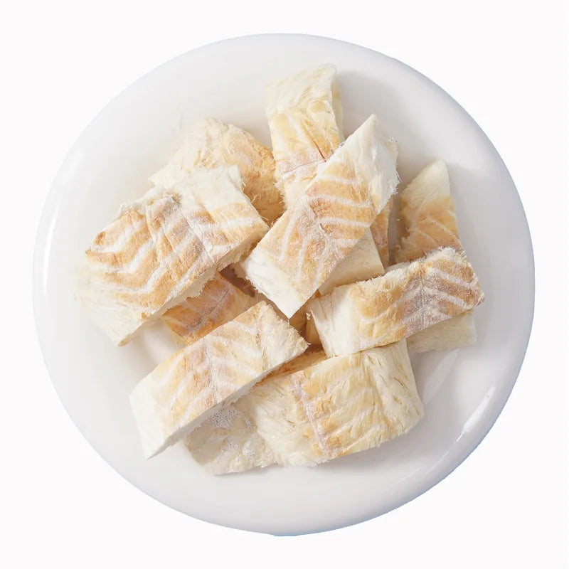 Pet cat snacks freeze-dried cod pieces nutrition fattening bag